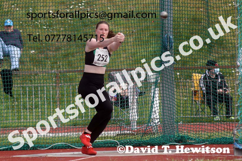 Senior womens hammer, 2022 Northern Senior and Under-20 Champs., Wavertree Athletics Centre, Liverpool. Photo: David T. Hewitson/Sports for All Pics